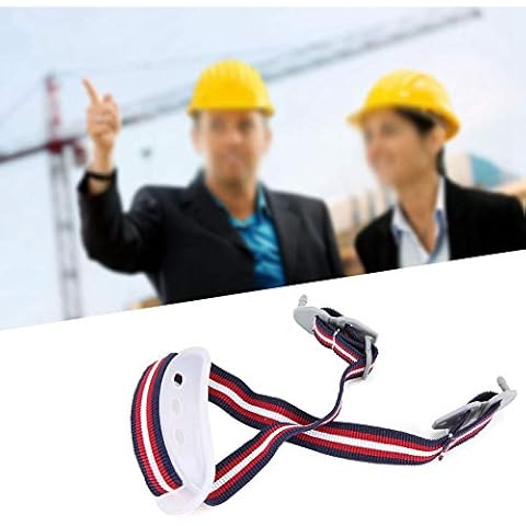 Hard Hat Safety Construction White Hard Hat Chin Strap Detachable Sling for Helmet Lower Jaw Cover