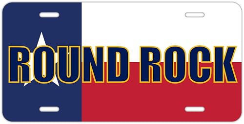 SWAMP SIGNS Round Rock Texas flag wall metal sign |