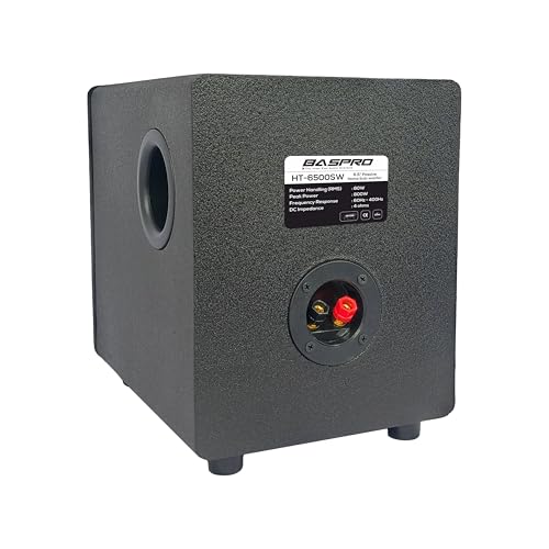 Image of BASPRO | Passive Home Subwoofer HT-6500SW 6.5-inch Sub-Woofer System with Sand Pant Finish Cabinate (Before Buying Kindly Read All Details Carefully)