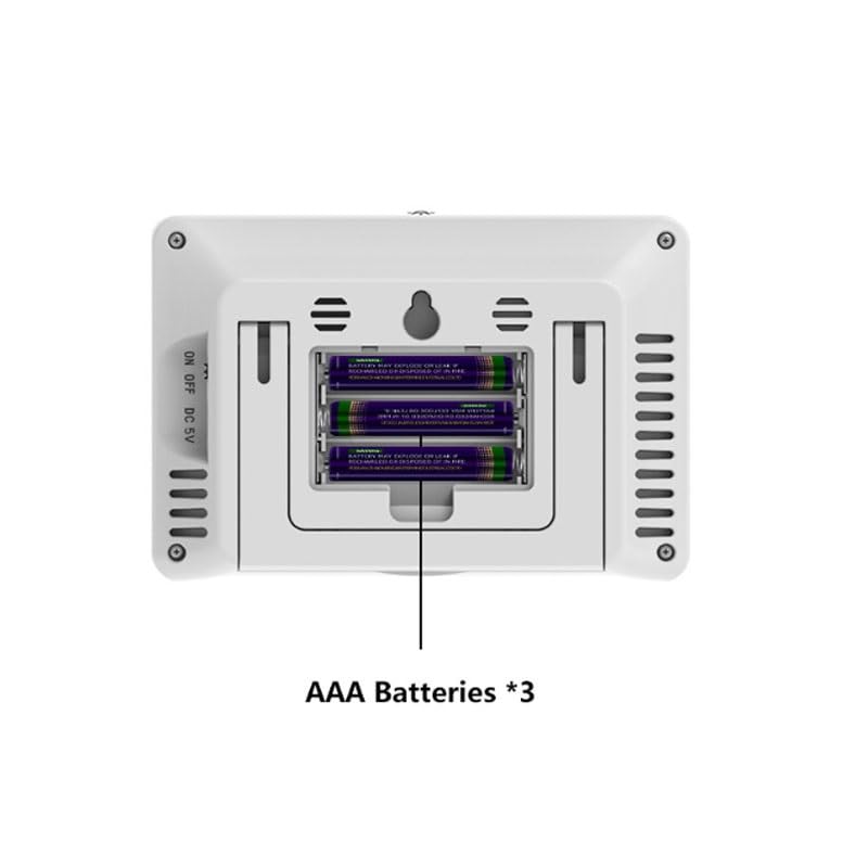 Wireless Color Screen Indoor Outdoor Temperature Humidity Meter with Weather Forecast for Home Use