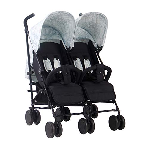 double buggy with footmuff