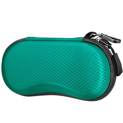 Image of FINTIE Sunglasses Case, Hard EVA Shell Shockproof Sport Glasses Case with Metal Carabiner Travel Zipper Eyeglasses Holder