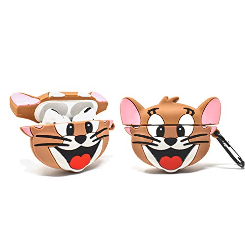 Image of Cartoon Silicone Case Compatible with Apple AirPods Pro 2 Case Cover - Cute 3D Shockproof 360 Protective Skin Cover with Keychain | AirPods Pro 2nd Gen Case (Mouse)