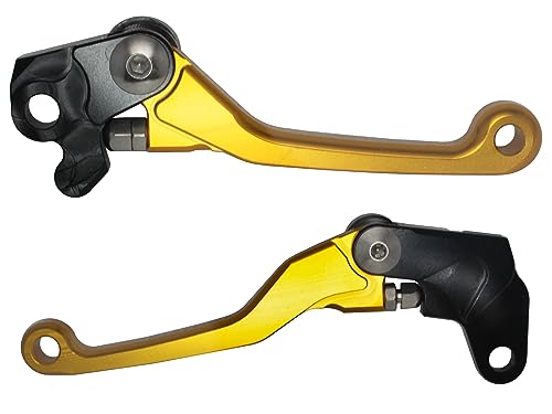 ACCOSSATO Paar Hebel Gold für Suzuki RM85 von 2005 bis 2020 (CC 85)