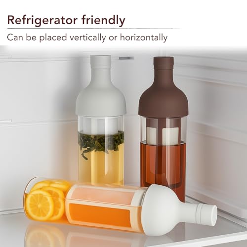 Image of Soko Cold Brew, Iced Coffee & Hot Tea Maker | Borosilicate Glass Bottle with Removable Mesh Filter | Airtight Seal Pot | Dishwasher Safe Kettle for Beverages Infuser - Kitchen, Office, Cafe - White