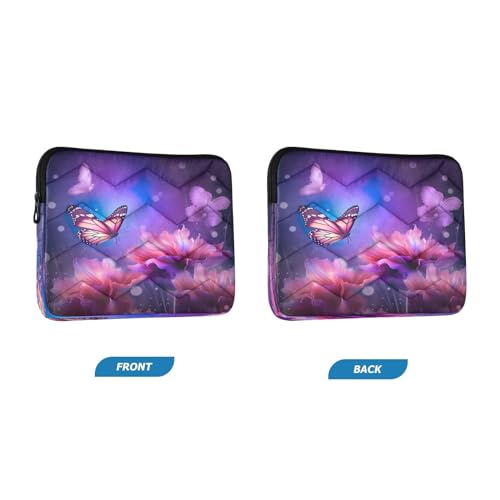 Funda para portátil con mariposas y flores para 13-14 pulgadas miniatura 2