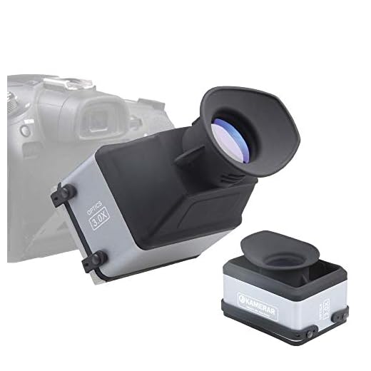 Kamerar CVF-1 Collapsible LCD Viewfinder 3X Magnifier for 3.0" and 3.2" DSRL Camera LCD Screen for Canon, Nikon, Pentax, Sony DSLR, Camera Screen Sunshade Hood