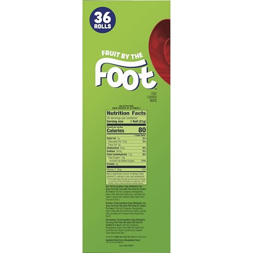 Betty Crocker Fruit By The Foot Strawberry/Berry Tie-Dye/Color By The Foot, 36 ct, 27 oz