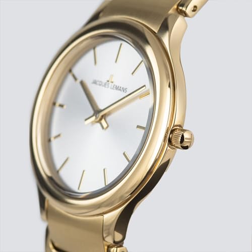 Jacques Lemans 1-2208G Reloj Antirrayaduras con Correa Confortable 3