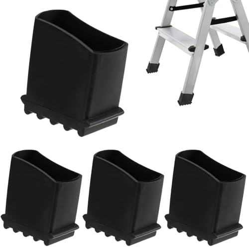 はしご滑り止め足マット 4個セット 2.5×5cm ラダーフットカバー はしご保護パッド はしごクッションパッド 脚立 足ゴム はしご足カバー 脚立用脚端具