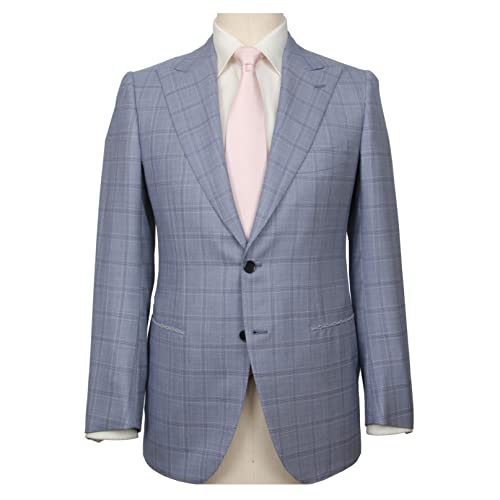 Cesare Attolini Light Blue Window Pane Super 150's Suit