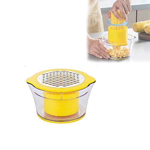 Multifunktions-Artefakt-Maisdrescher, Gemüseschneider mit eingebautem Messbecher und Reibe für Mais-Knoblauch-Ingwer