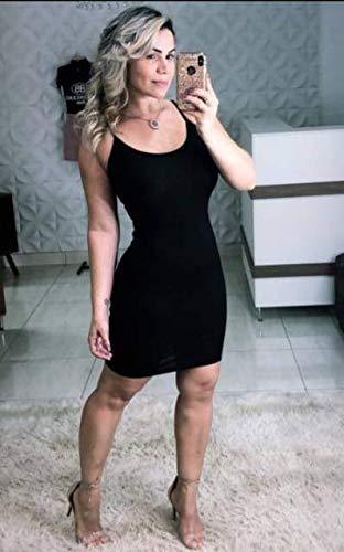 Vestidos Canelados kit com 6 Pças (Único P/M, Variadas)