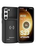 zusatzakku samsung a3 【Vollständiger Schutz und Bluetooth unterstützt】 Die tragbare Batteriehülle von NEWDERY für das Samsung Galaxy S23 besteht aus TPU- und PC-Material und ist 0,05 Zoll höher als der Telefonbildschirm, sodass Ihr Telefon nicht zerkratzt wird. und dieses Batteriefach hat keinen Einfluss auf die Bluetooth-Funktion des Telefons.