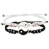 Tamaño de pulsera ajustable: las pulseras de la amistad tienen un diseño ajustable y una cuerda impermeable suave que permite a los usuarios tener una experiencia cómoda de uso.
