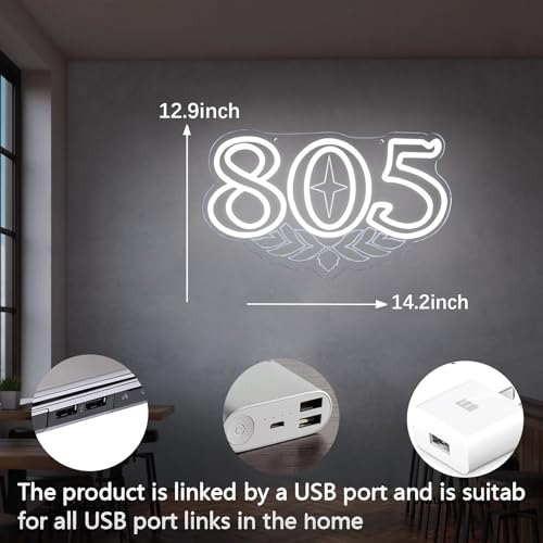 Image of 805 Firestones Neon Signs Beer Bar Neon Lights for Wall Decor, Dimmable Brewing LED Neon Artwork For Bar Man Cave Pub Store Shop Home Wall Window Decor (White 805)
