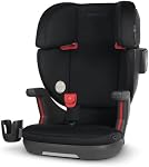 UPPAbaby Alta V2 High Back Booster Seat/Seven-Position, Active Support Headrest for Growing Children/SecureFit Integrated Belt Guide + Positioner/Cup Holder Included – Jake (Black Mélange)