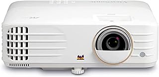 ViewSonic (PX748-4K) 4K UHD Projector with 4000 Lumens 240 Hz 4.2ms HDR Support Auto Keystone Dual HDMI and USB-C for Home Theater Day and Night, Stream Netflix with Dongle, White