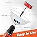 Gulfmew 1 Pack Drill Dust Bowl & Hole Saw Dust Bowl for Drilling, Installing Recessed Lights and Works with All Hole Saws, Silicone Transparent Drill Sawdust Collector, Adds Bearings for Durability