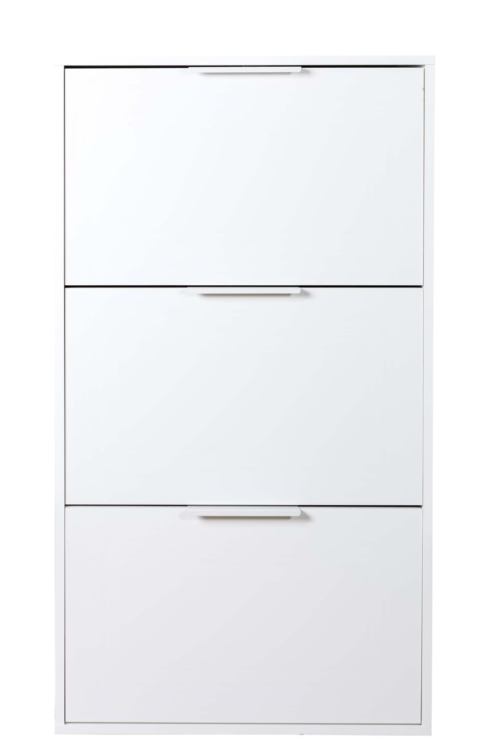 Composad Zapatero Flow 3 Puertas | 65x119x25 Cm | Capacidad 18 Pares | Gris Hormigón | Fabricado En Italia | Panel Ecológico FSC