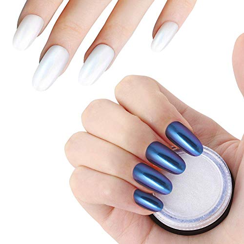 Artdone Chrome Nail Powder Aurora Mermaid Unicorn Nail Powder Neon Iridescent Nail Pigment Manicure Pigment fine powder