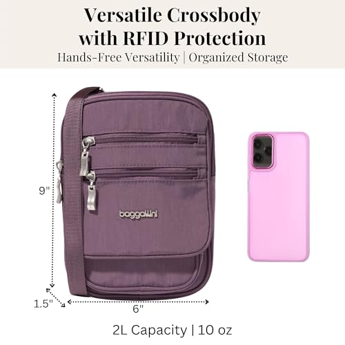 Image of Baggallini Journey Crossbody Bags for Women 9x6 Small Lightweight Travel Handbag W /RFID