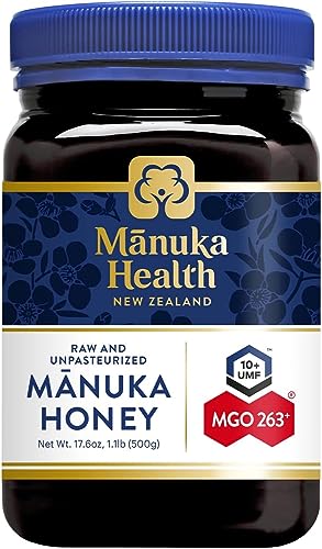 Manuka Health - Manuka Honig MGO 250+ (500 g) - 100% Pur aus Neuseeland mit zertifiziertem Methylglyoxal Gehalt