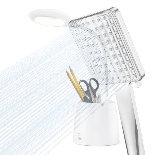 VOXON Lámpara de mesa LED regulable, lámpara de mesa LED con atenuación continua para estudio, USB recargable, soporte para bolígrafo y Telepone (blanco)