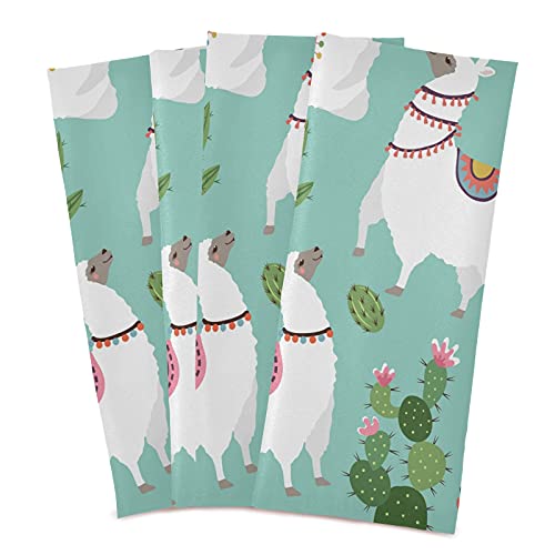 Susiyo Cactus And Llama Pattern Kitchen Dish Towels Imitate Linen Dish Towels Soft Decorative Towels For Kitchen Tea Towels For Cooking And Baking thumb #1