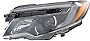 For Honda Ridgeline Headlight Assembly 2017 2018 2019 Driver Side | LED | Halogen | High Beam | w/Auto Dimming | HO2502172 | 33150TG7A21