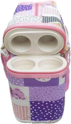 Sharma Clothing Newborn Baby Multipurpose Mother Bag with Holder (Multi Pink)