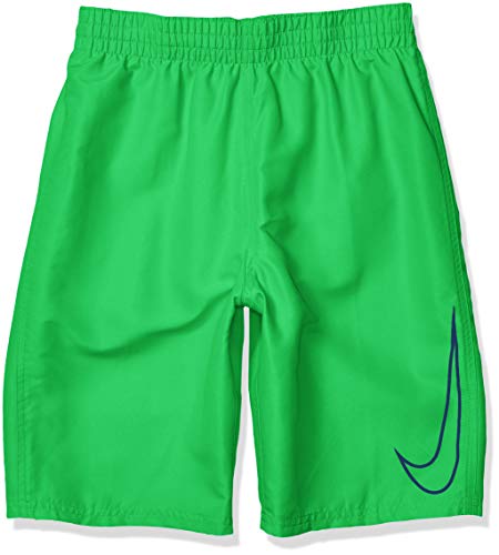 Nike Swim Men's Swoosh Solid Lap Volley Short Swim Trunk, Green Spark Obsidian, X Large