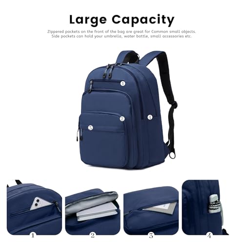 Image of Lanola School Bookbag Business Travel Laptop Backpack, Fits 15.6 Inch Laptop Bag