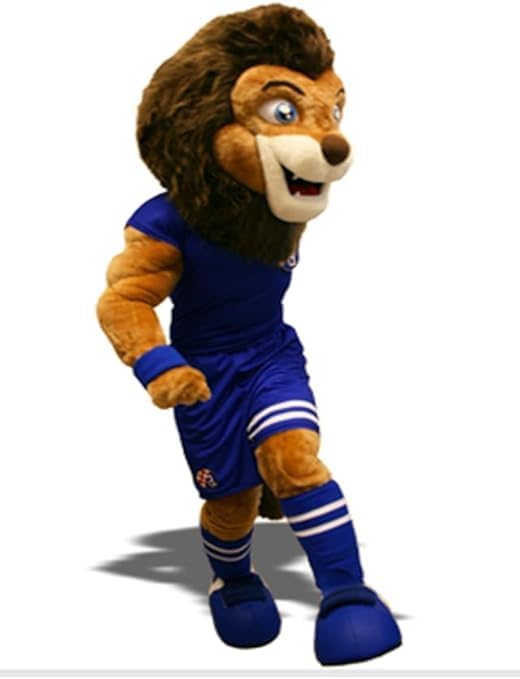 Lion Football Player Mascot Costume Adults Costumes & COOL FANS & COOL ICE VEST Inside