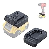 Consejo: el adaptador no se puede cargar. Debes cargar la batería Dewalt de 20 V con un cargador adecuado.