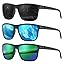 (3 Pack) Black&ice Blue&green