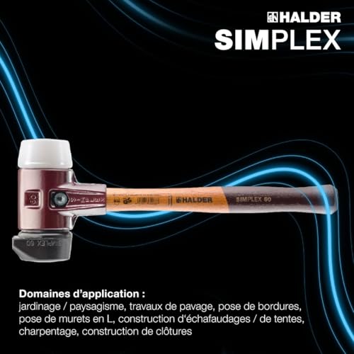 Marteau Simplex D60 Halder kit de démarrage Plusbox 3027s026 avec embout TPE pour menuiserie - 6