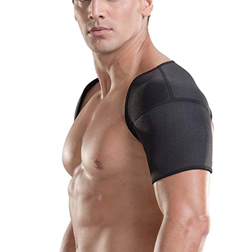 Exceart Schulter Stütze Sport Gewichtheben Schulterbandage atmungsaktiv Schulter Haltung Korrektur Gürtel Schulterwärmer für Fraktur Verstauchungen Damen Herren Schulterbreite Größe M
