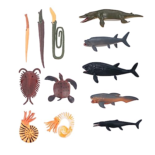 STOBOK 1 Conjunto/12 Peças Modelos De Animais Pré-Históricos Bolo De Brinquedo Artes E Ofícios Para