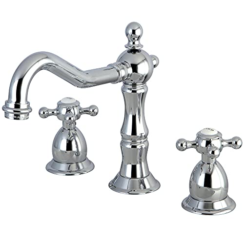 One-Day Sale: Up to 50% Off Kingston Brass KS1971BX Heritage Widespread Bathroom Faucet, 7-1/2", Polished Chrome