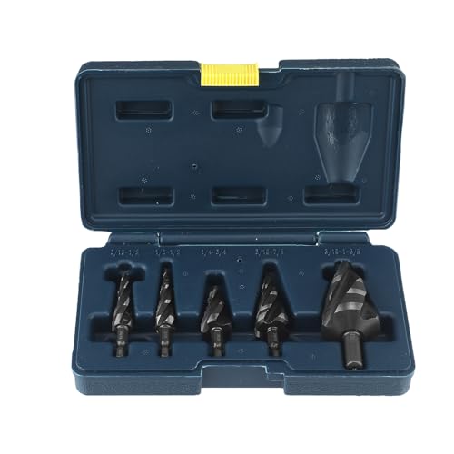 Reliable: Crafted for heavy-duty use, these step drill bits feature a steel spiral design for maximum durability, making them suitable for professional-grade tasks like aluminum, stainless steel, and PP material drilling
