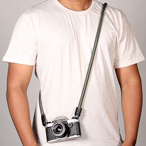 Image of Xaperture Rope Camera Neck Straps for DSLR /SLR and mirrorless Cameras (125cm, Army Green)
