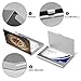 VstaDank Compass Wind Road Map Business Card Holder Fashion Aluminum Alloy Flip Cover Credit Card Holder High End Professional Name Cards Case Exquisite Pocket Metal Cards Holder for Work