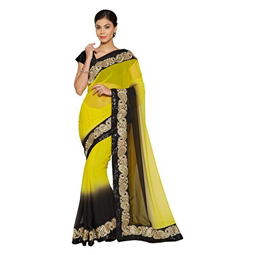 Image of AKHILAM Women's Bhagalpuri Silk Saree With Unstitched Blouse