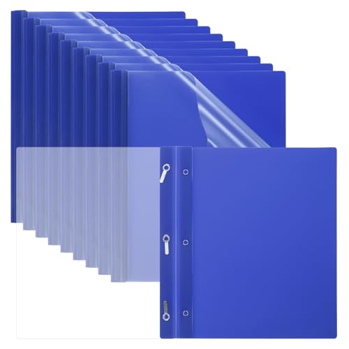 PATIKIL Capas de plástico com garras, 30 peças, capacidade de 80 folhas, pastas de apresentação fron