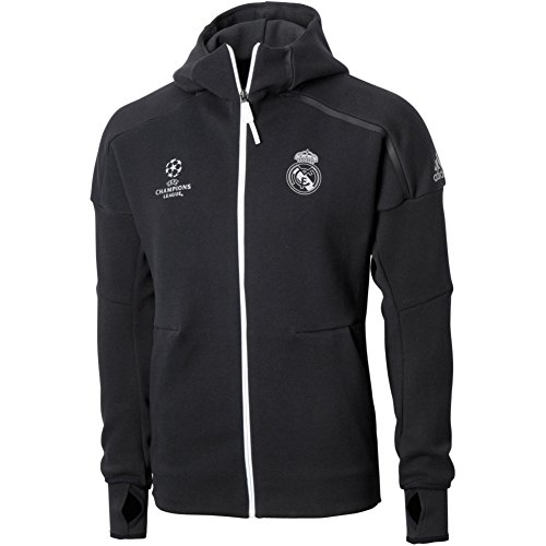 Adidas Mens Real Madrid Zone Anthem Hoodie