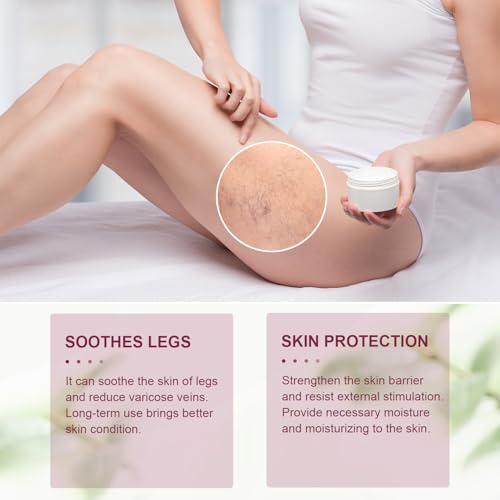 BSOON Algensalbe, Algensalbe Gegen Besenreiser, Algen Salbe Krampfadern Creme, Beine Pflege und Entspannung Für Besenreiser, Algensalbe Gilt für Alle Hauttypen