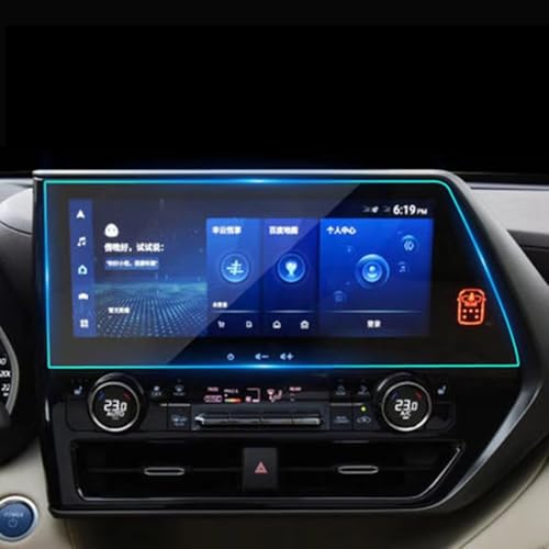 Verre trempé anti-rayures pour écran GPS Toyota Highlander 2019-2021