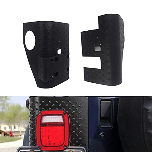 Car Tailgate Wrap Angle Cover Trim Rear Door Corner Guard Decoration, For Jeep Wrangler Tj 1997 2006 #TOP1