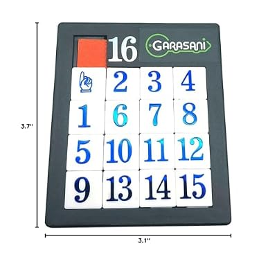Number Slide Puzzle Brain Teaser IQ Game - Pack of 1 (15 Number 1Pcs)